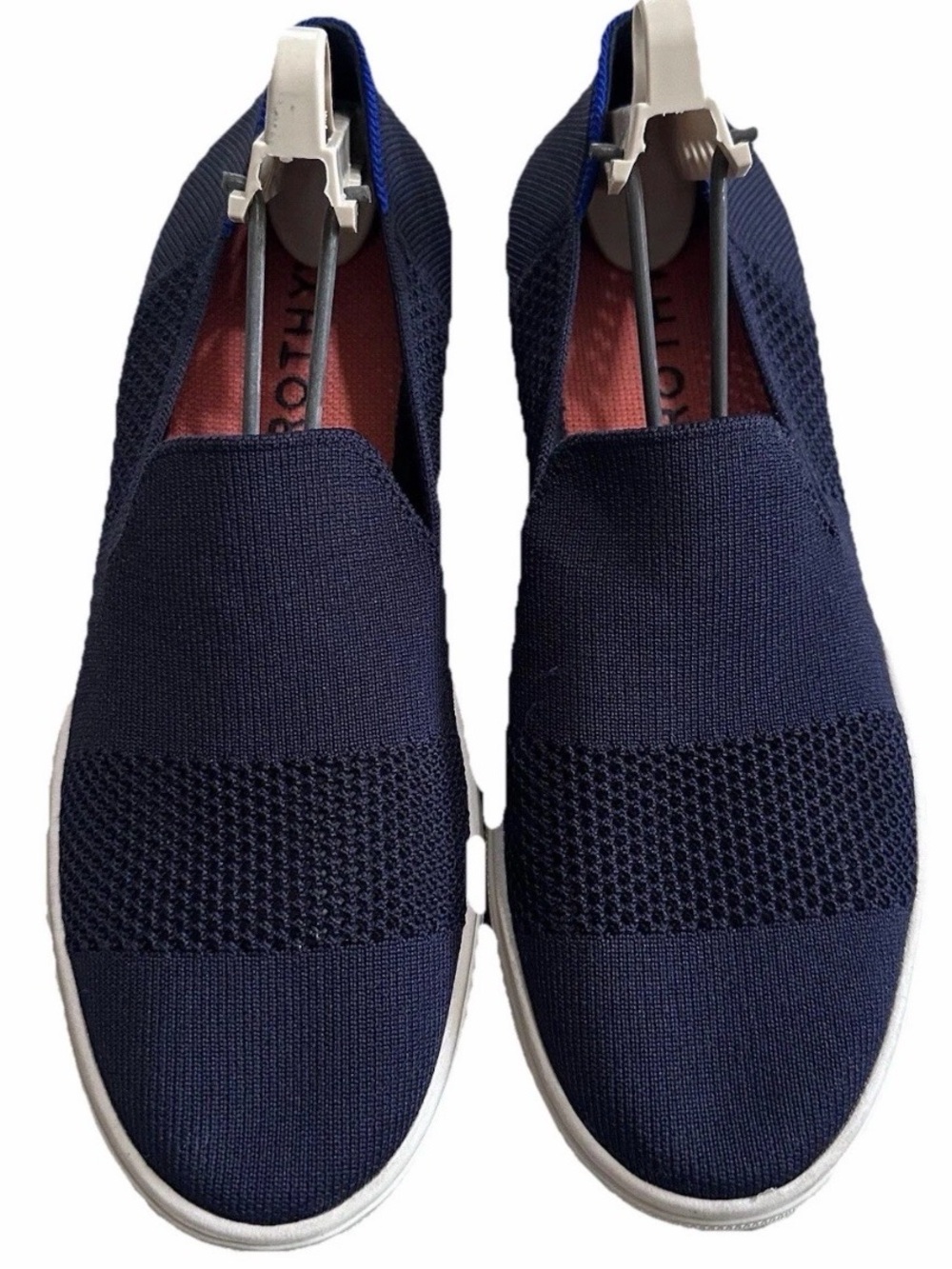 Rothy's Navy Knit Slip-On Sneakers for women size W9